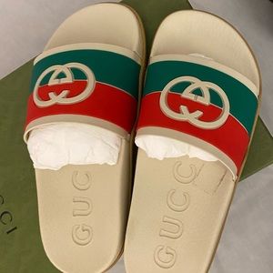 Gucci Slides. Size 38/8 Womens. Worn Once